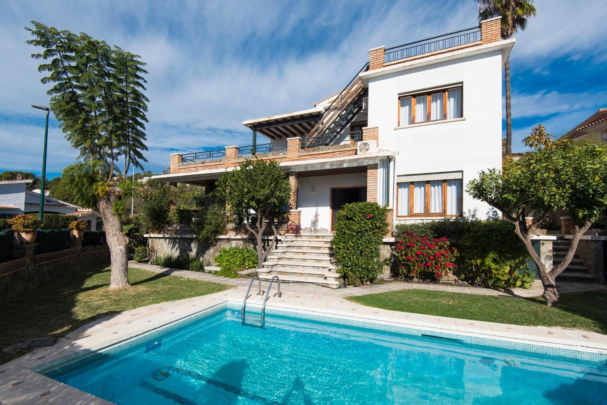 Queen Of The Ocean Villa: Stately Style House With Pool Málaga Dış mekan fotoğraf